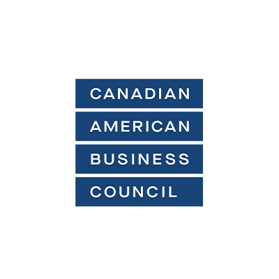 The logo for the canadian american business council
