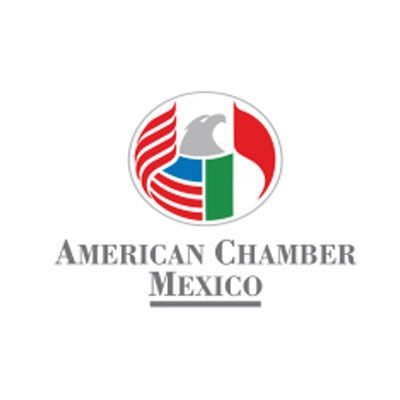 A logo for the american chamber of mexico