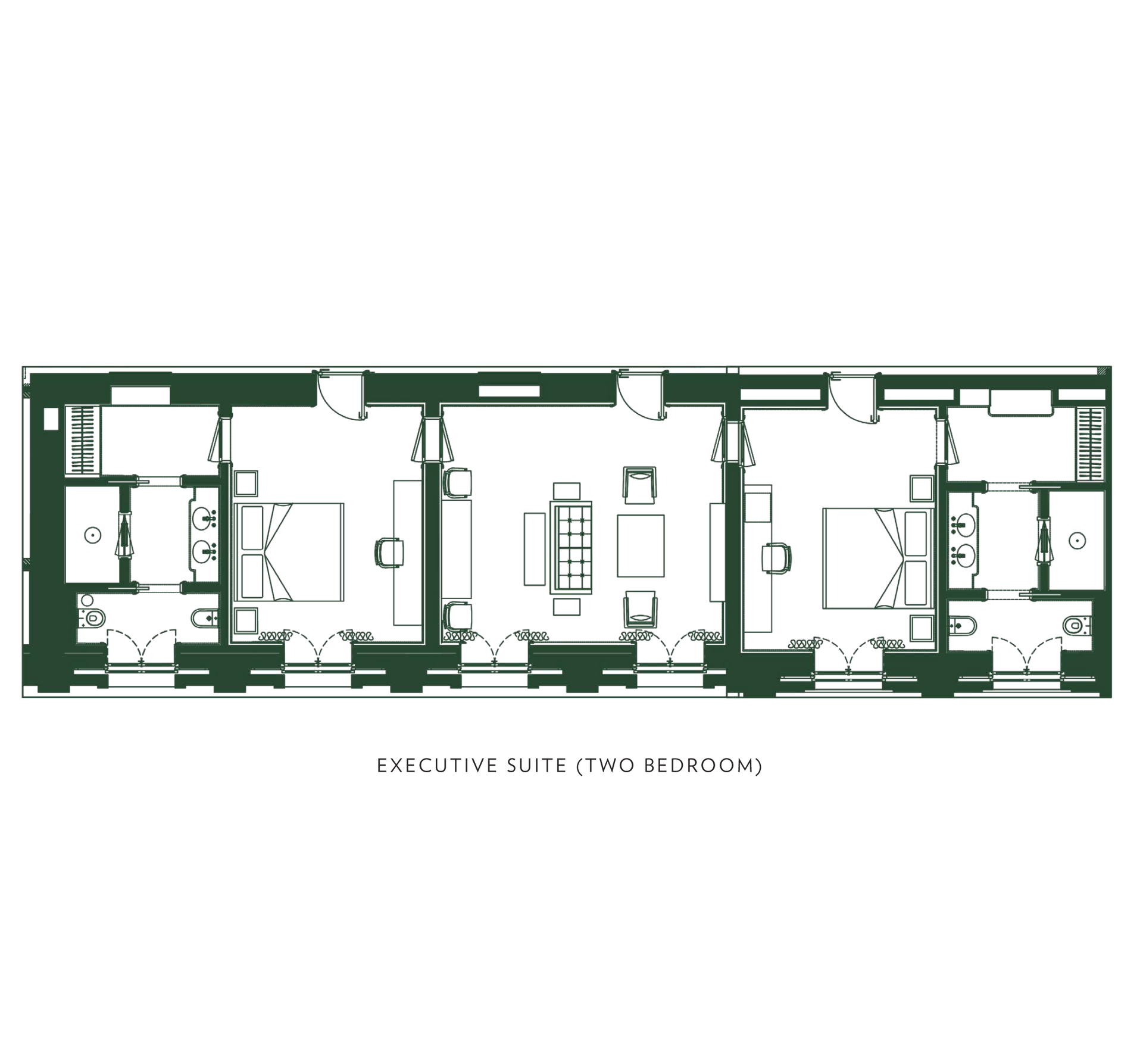 A black and white floor plan of a house.