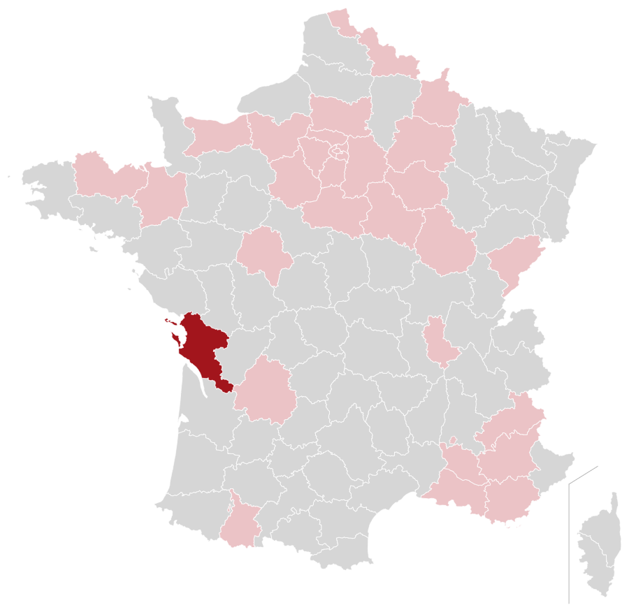 Carte de l'agence NGAN Charente-Maritime