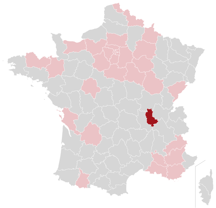 Carte de l'agence NGAN Rhône