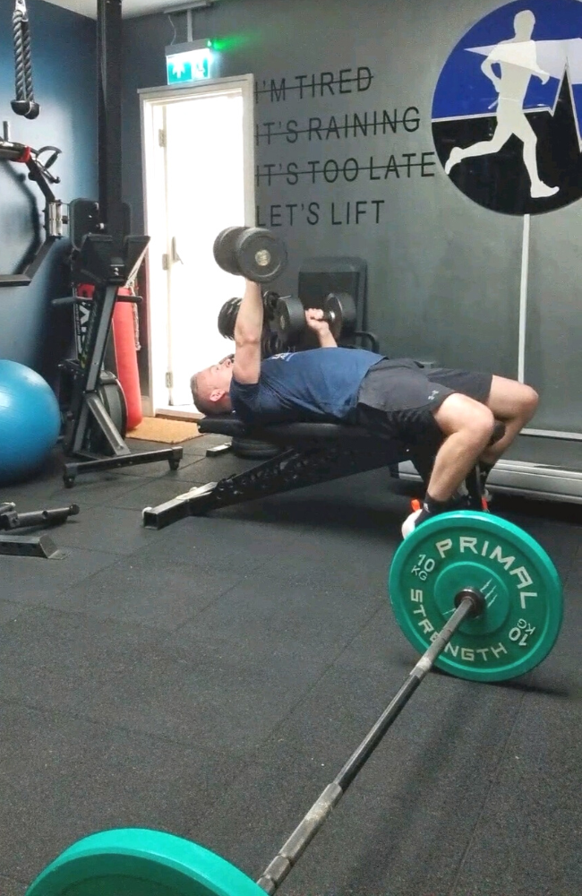 lifting weights