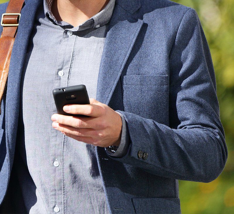 Man on mobile phone