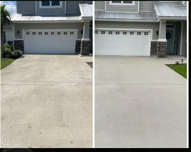 Concrete Driveway Cleaning Washing Before After Concrete Driveway Cleaning Washing Before After