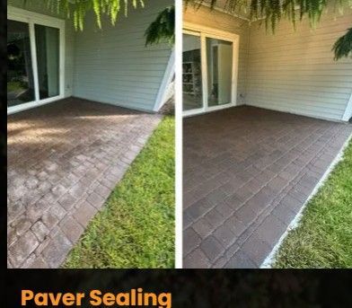 Paver Sealing Before After Paver Sealing Before After
