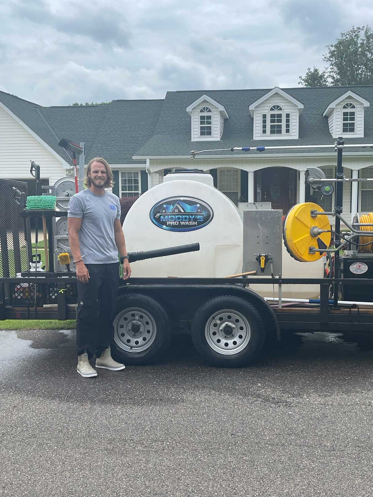 Pressure washing service equipment