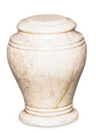 A white urn with a lid on a white background.