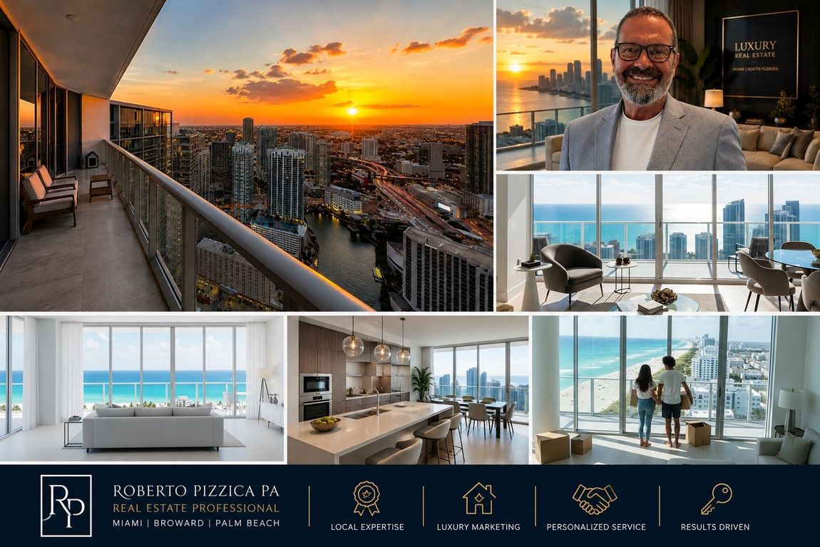 Roberto Pizzica PA, South Florida REALTOR® helping clients buy, sell, lease and invest in Miami-Dade, Broward and Palm Beach.