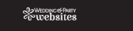 Wedding Party Websites logo in white on a dark background