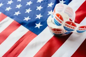 US Flag and sticker