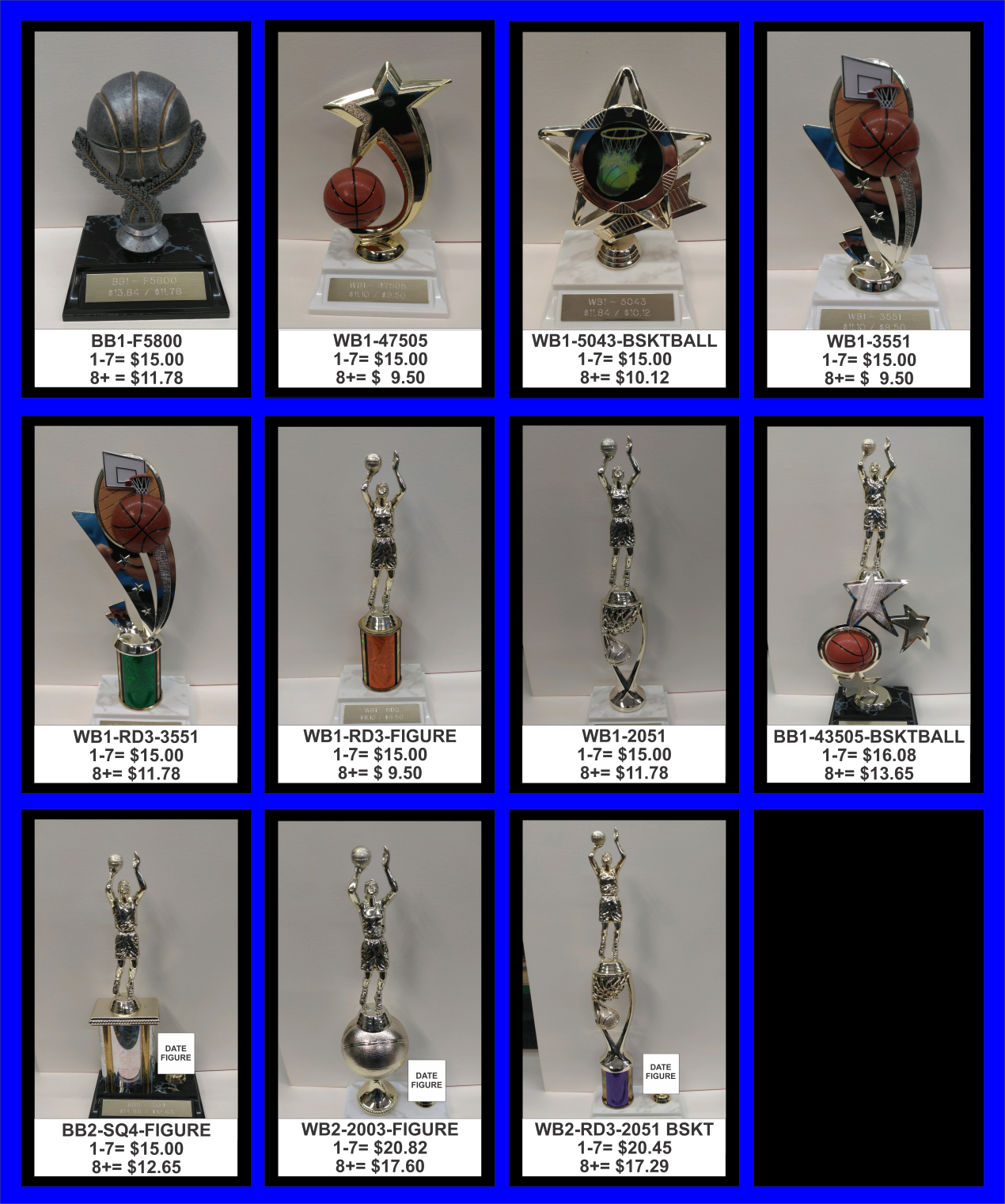 Basketball trophies — Easley, SC — TU Engraving & Awards Basketball trophies — Easley, SC — TU Engraving & Awards