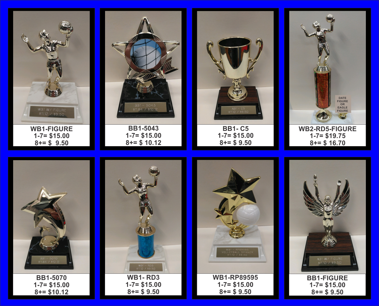 Volleyball trophies — Easley, SC — TU Engraving & Awards Volleyball trophies — Easley, SC — TU Engraving & Awards
