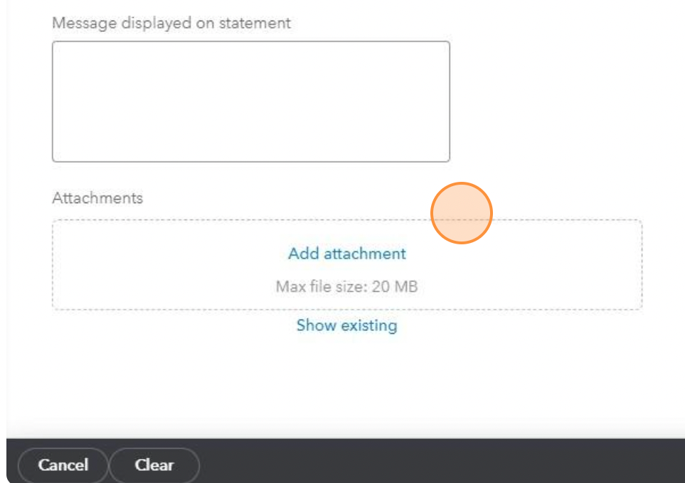 How to add an attachment to a credit memo in Quickbooks