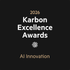 2026 Karbon Excellence Awards logo with “AI Innovation” on a black background