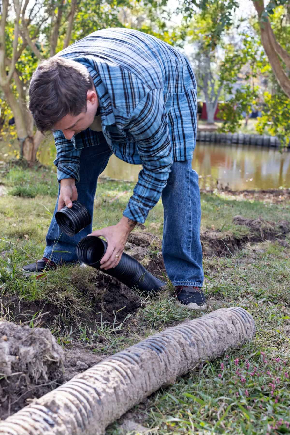 fixing french drain