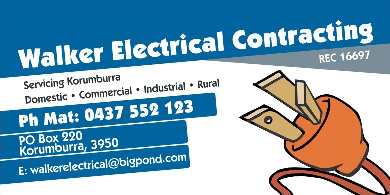 Your Local Electricians Korumburra Vic Walker Electrical Contracting