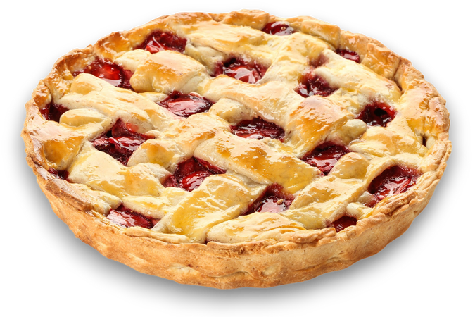 Torta di fragole fresche a griglia su sfondo bianco