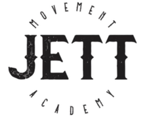 Logo for Movement Jett Academy, in a circle.
