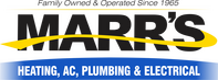Logo for Marr's, with text