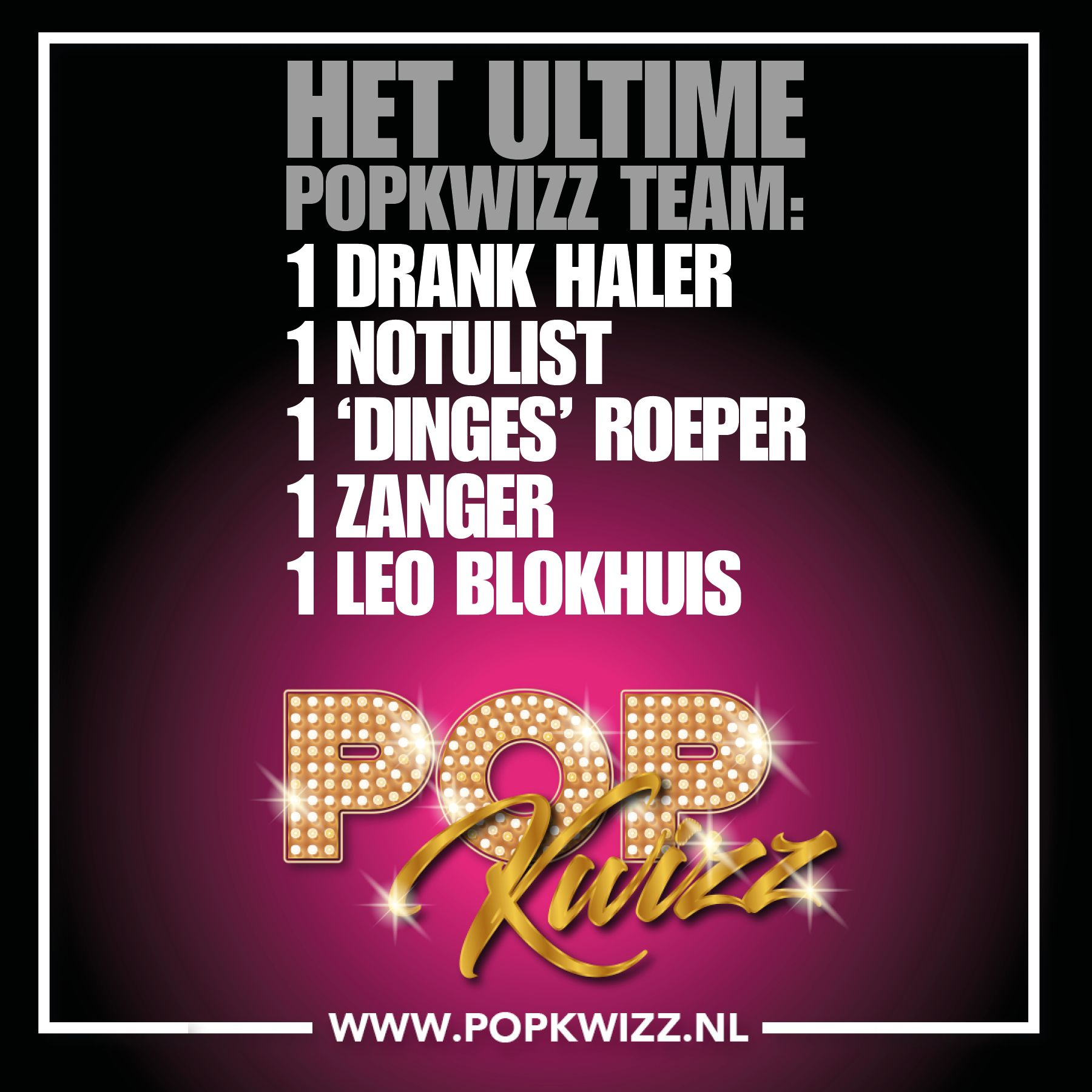 POPKwizz – met Diner
