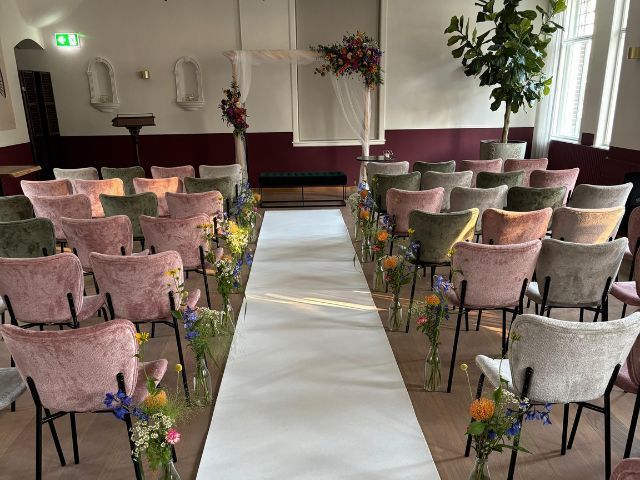 Bruiloft in de raadzaal van Amicitia Lekkerkerk
