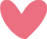 Pink heart shape.