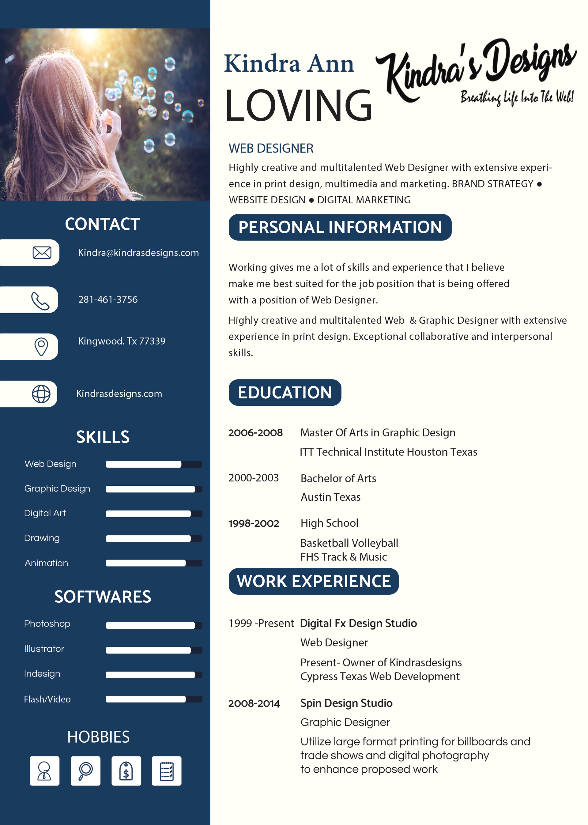 A resume with a picture of a woman in a hijab on it.