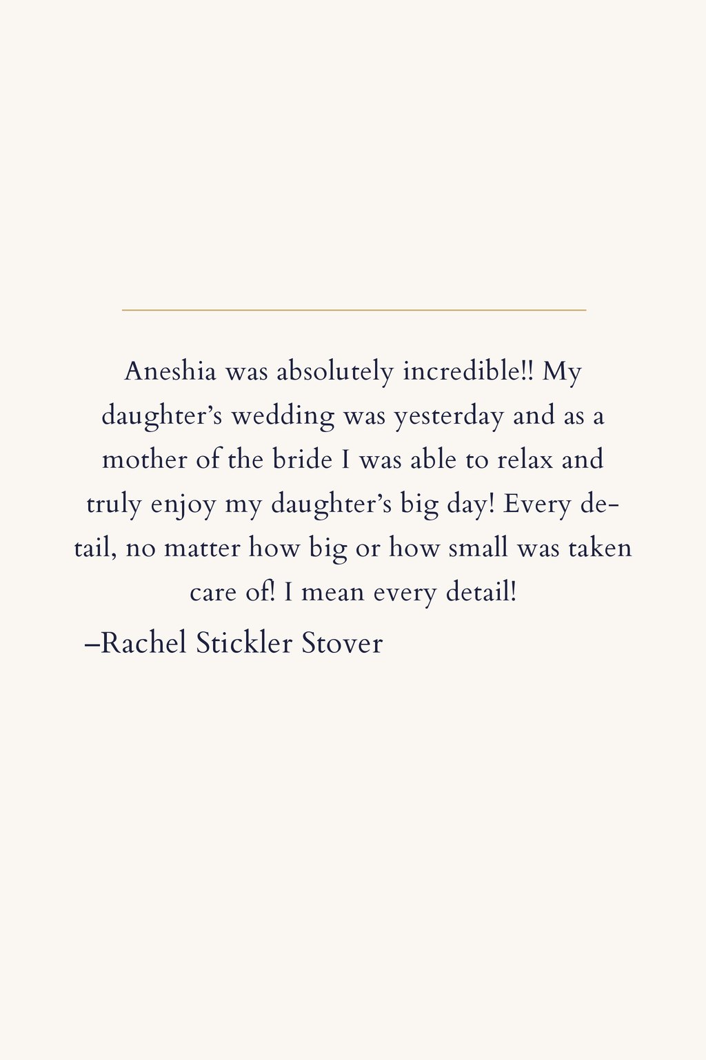 Mother of the Bride Review of Goforth & Be Married Events LLC Full Service Planning at Glade Creek Farm WV 