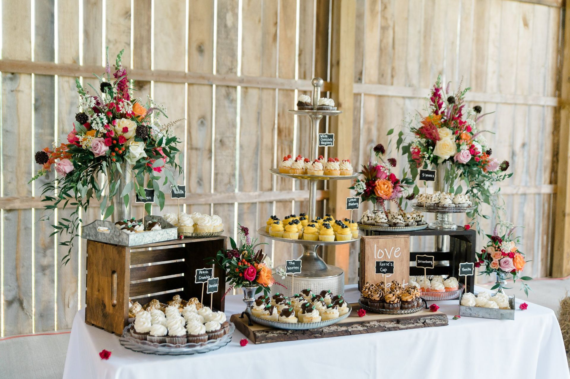 The Miller Barn Ripley WV Dessert Table Summer Wedding