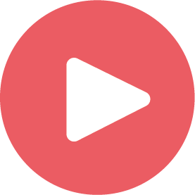 Play button icon, white triangle inside a red circle.