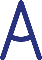 Blue capital letter