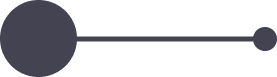 Two dark circles connected by a horizontal line.