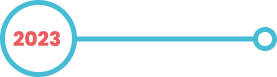 Timeline element showing the year