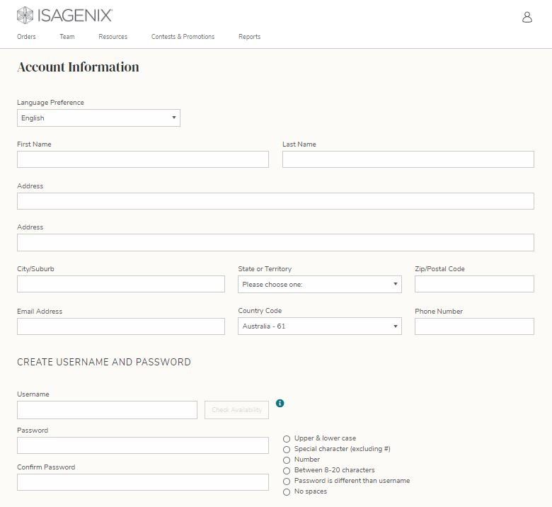 Online Account Set Up