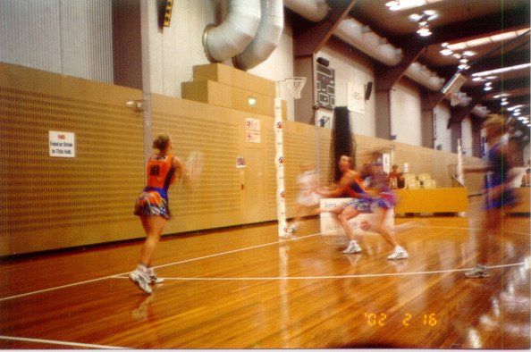 Top of my game at our pre-season tournament (AIS, Canberra). Me (WA) feeding to GS, Cynna Neele.