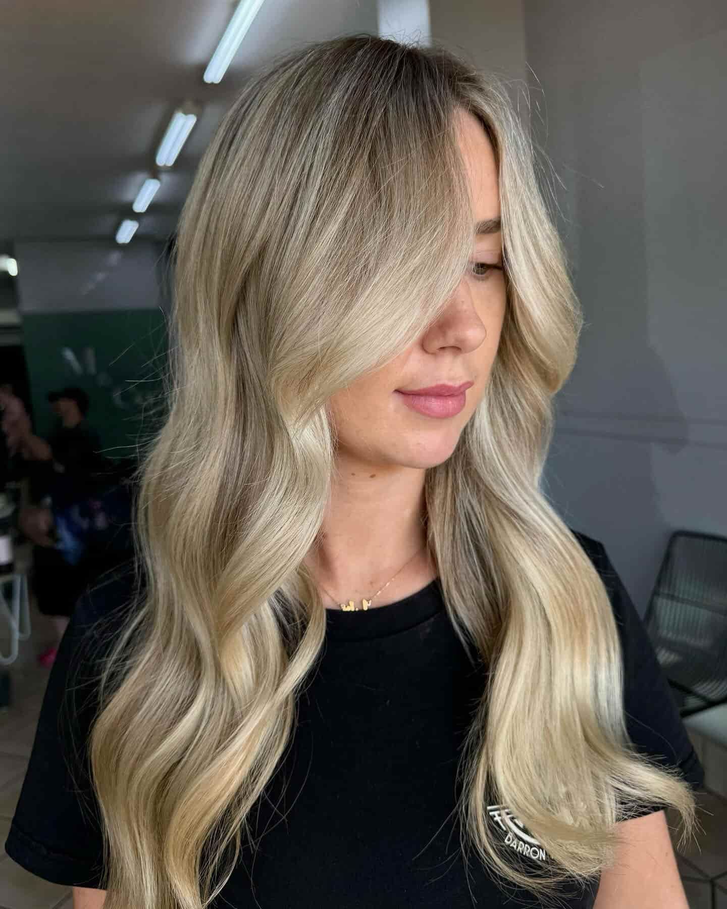 A Woman With Blonde Hair Is Surrounded By The Words Creativity — M & Co Hair Salon In Atherton, QLD