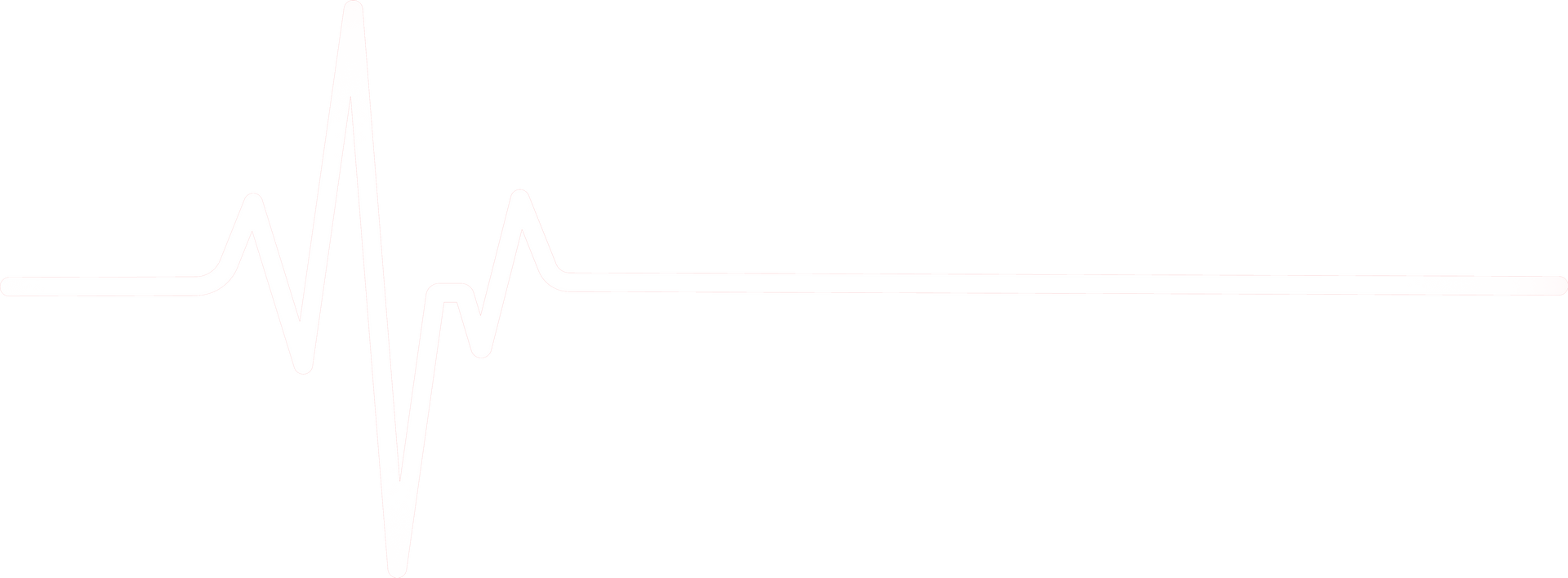 Mostly white blank screen with faint pale pink horizontal lines near the center