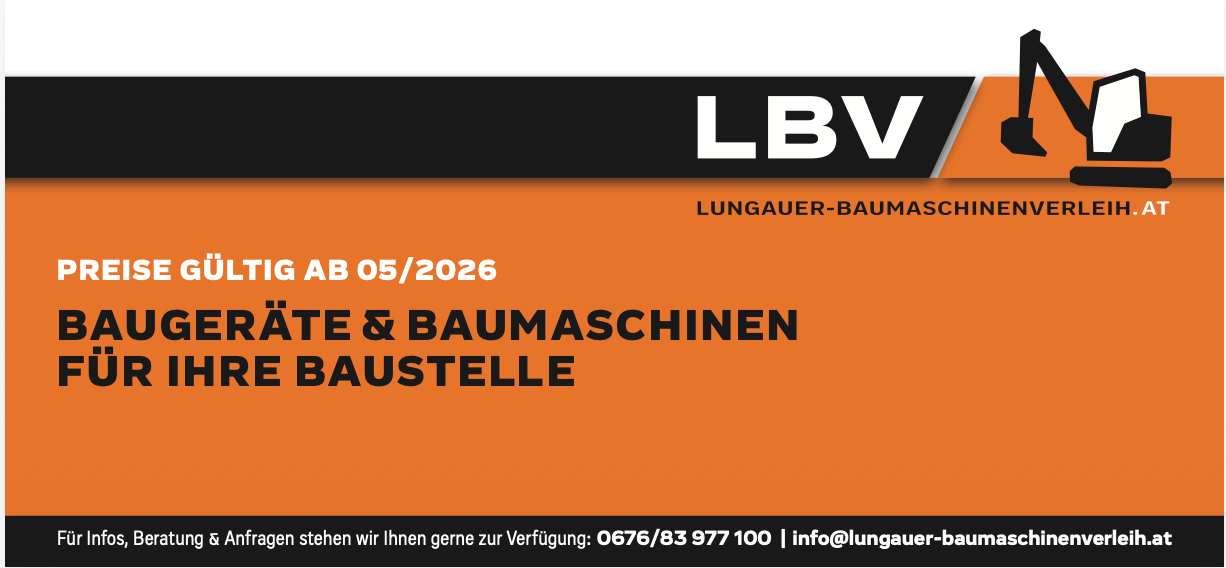 Katalog Mietpark Lungauer Baumaschinen Verleih