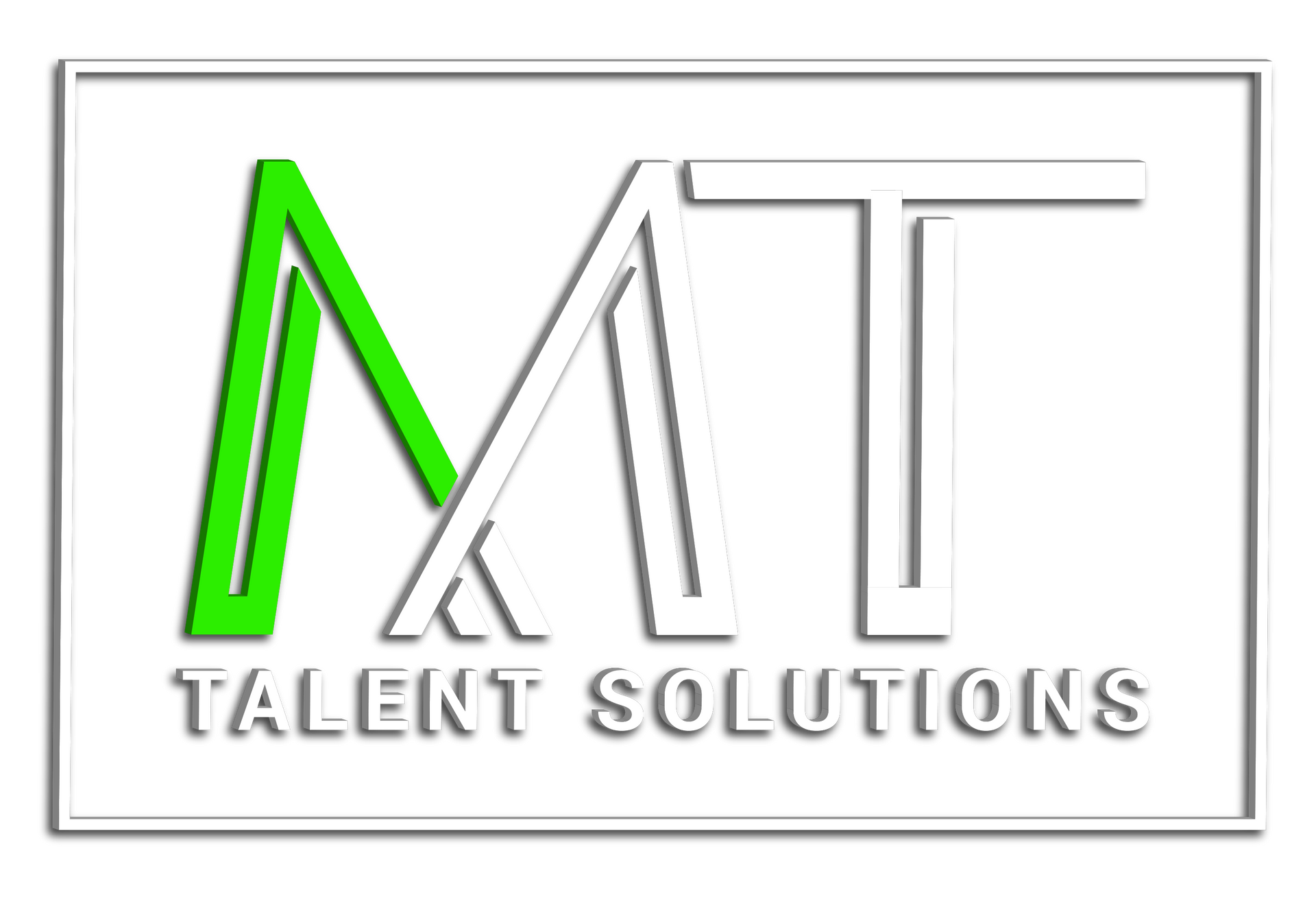 MAT Talent Solutions logo with green and gray stylized letters on a white background