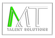 MAT Talent Solutions logo with green and gray stylized letters on a white background