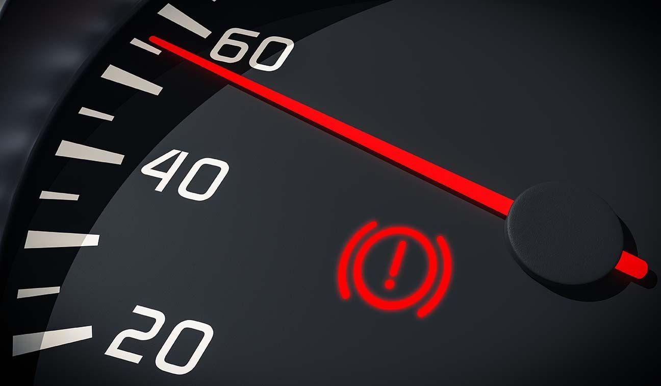 Brake service light on dashboard