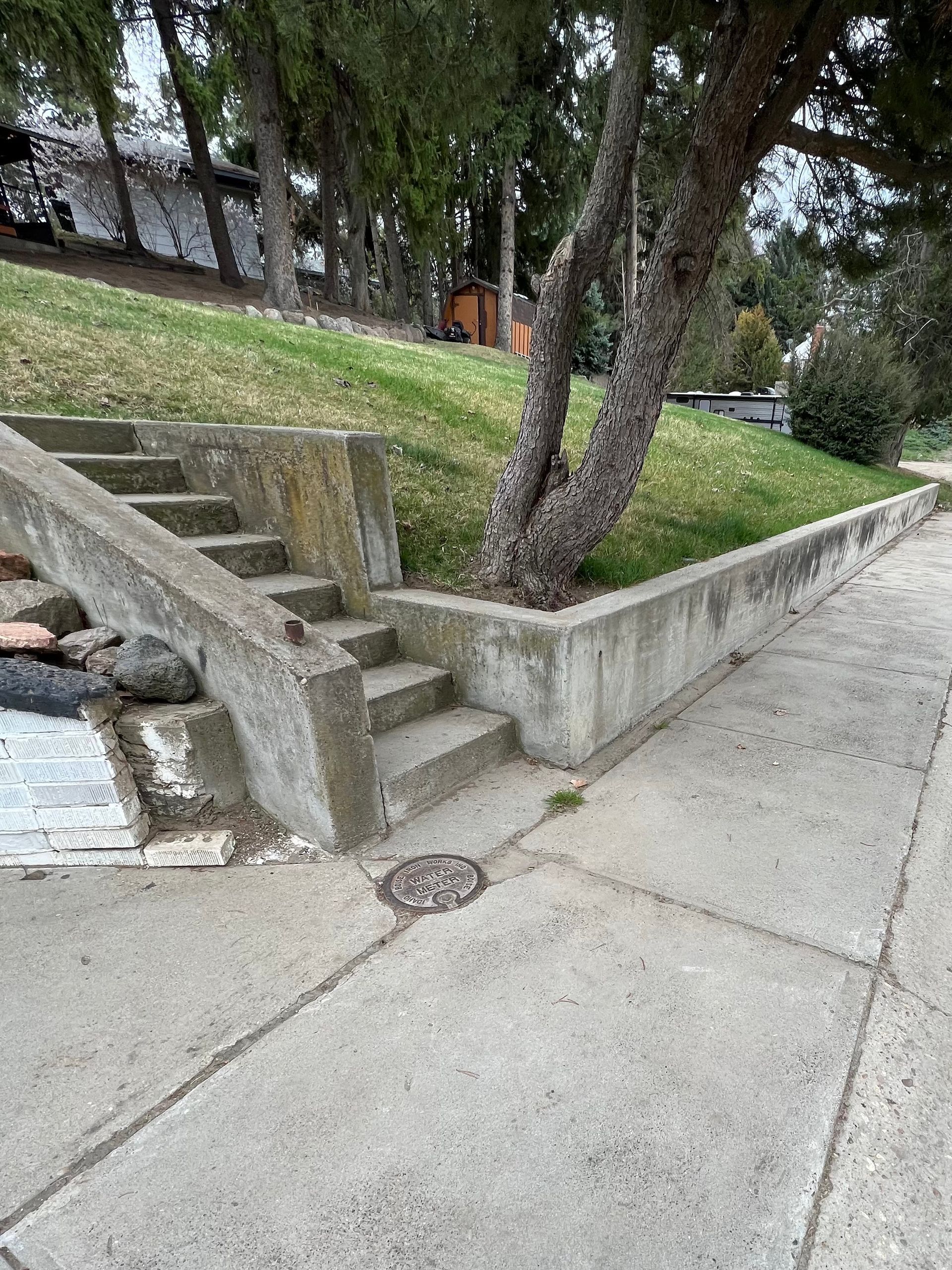 pressure washing concrete surface