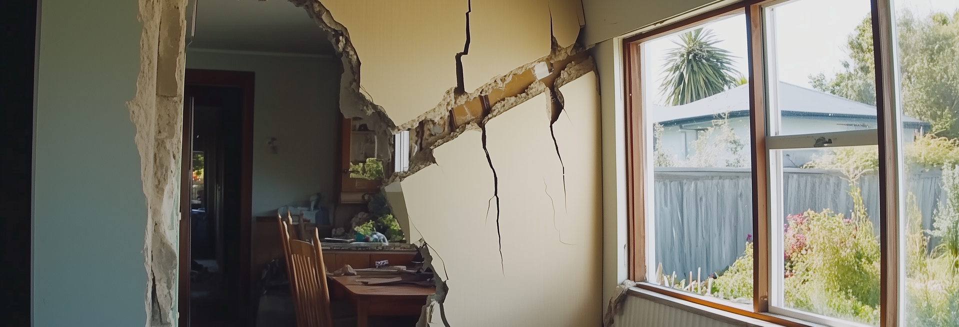 earthquake damaged house New Zealand