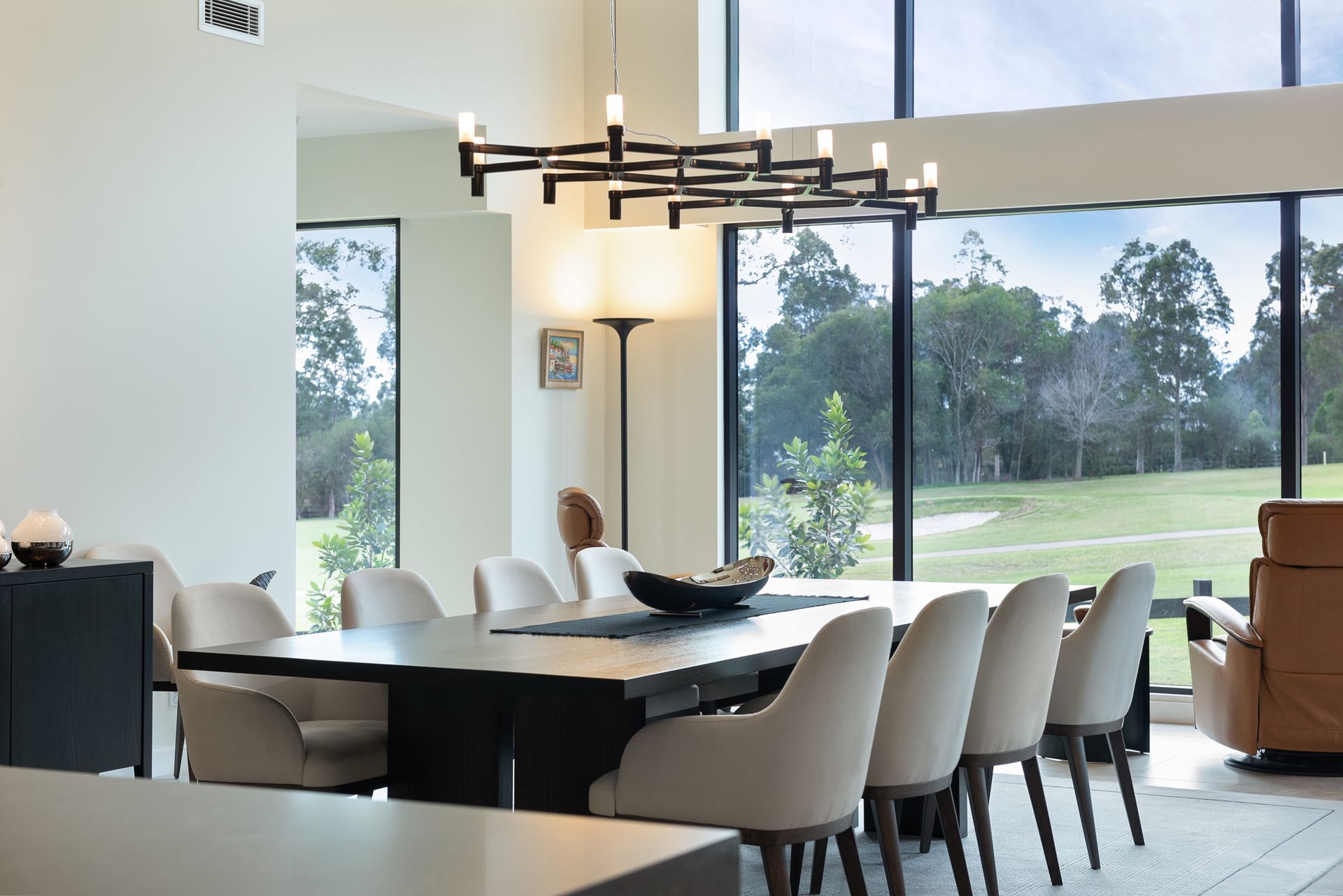 Close up of the dining room of a Canvas for Living