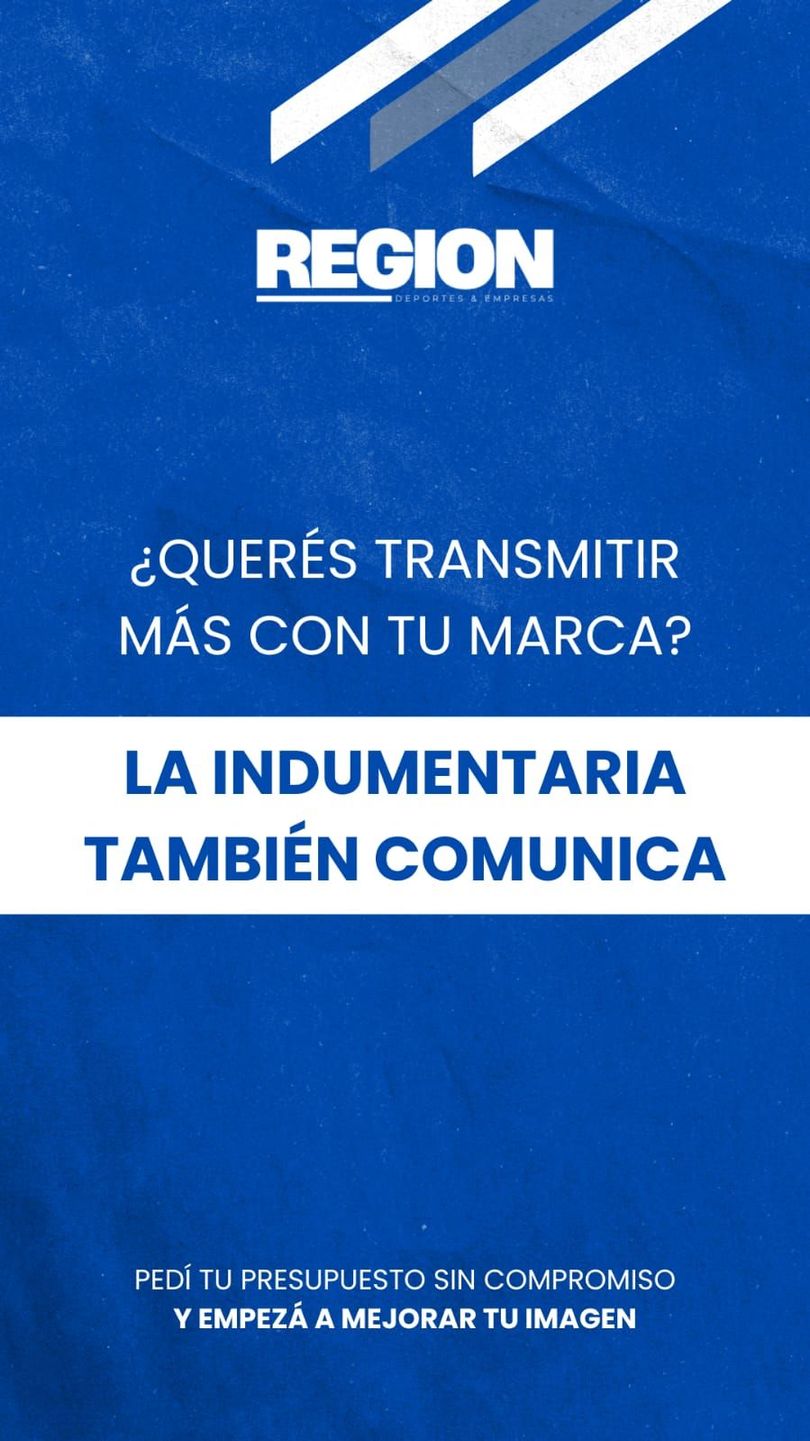 Anuncio de indumentaria para empresas con cuatro modelos usando buzos con logo y textos promocionales.