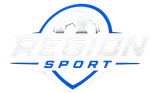 Logotipo azul y blanco de