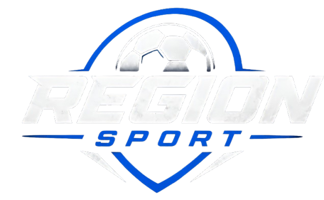 Logotipo azul y blanco de 
