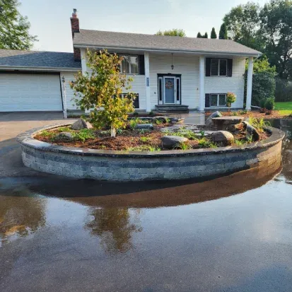 Custom landscaping services in Minnetonka creating functional and attractive outdoor living spaces for residential properties