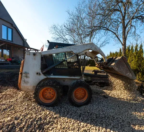 Professional land grading services in Loretto MN improving drainage and preparing sites for landscaping or construction