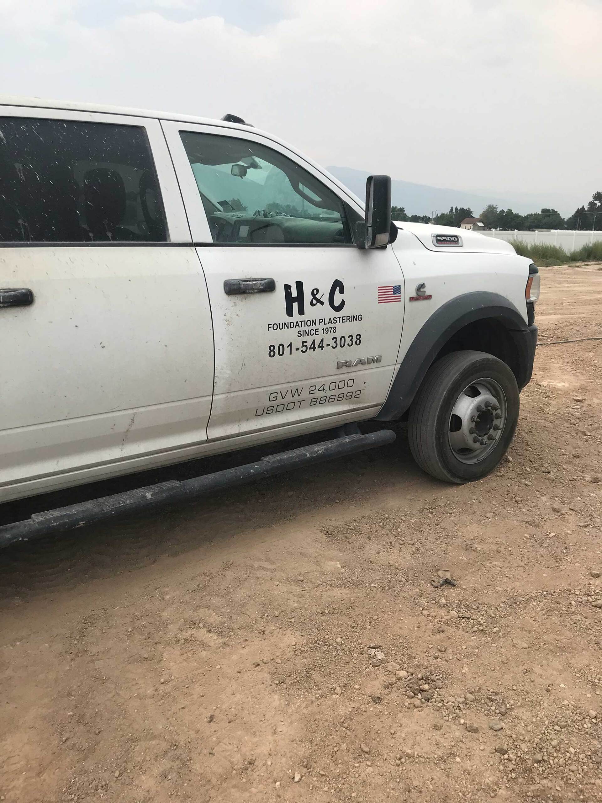 H & C Foundation Plastering Service Truck — Layton, UT — H & C Foundation Plastering